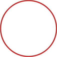 Χούλα-Χουπ 60cm - Φ18mm - 120gr, Κόκκινο